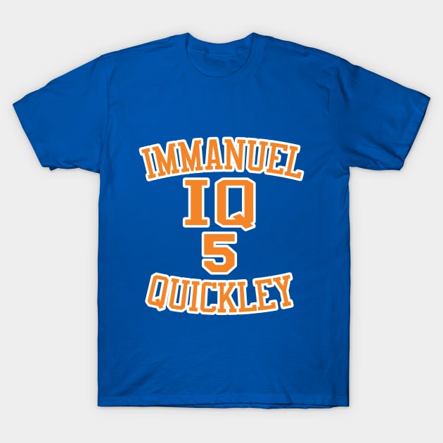 Immanuel Quickley New York Knicks T-Shirt by IronLung Designs